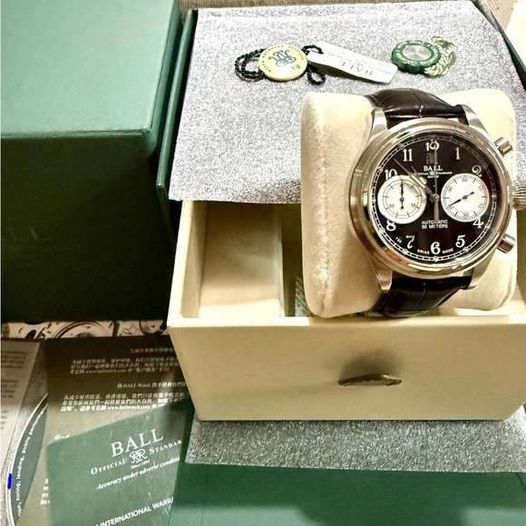 Ball Train-Master Cannonball Chronograph Date Designer Mens Watch - Picture 7 of 7